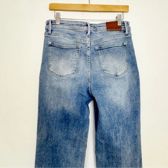 Judy Blue High Rise Medium Wash Retro Wide fit Jeans 29 - Picture 5 of 8